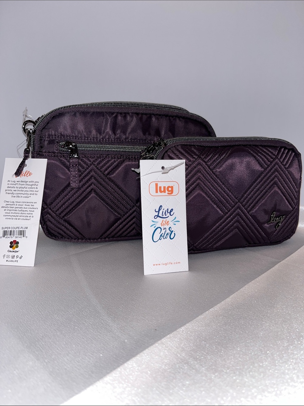 🆕 🦄 LUG - Super Coupe X Coupe Duo in PLUM !!! (Sold As A Set)